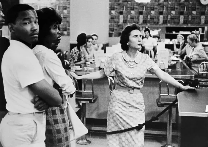 Framed Print : African Americans Protesting at a Segregated Lunch Counter Framed Print : African Americans Protesting at a Segregated Lunch Counter