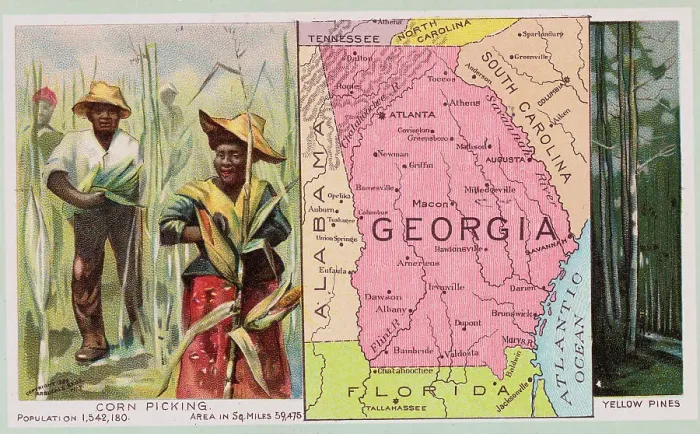 Framed Print : African Americans Tending Corn Field During Georgia Expansion Era Framed Print : African Americans Tending Corn Field During Georgia Expansion Era
