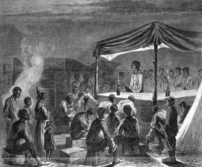 Framed Print : African Am Contraband Prayer Meeting Framed Print : African Am Contraband Prayer Meeting