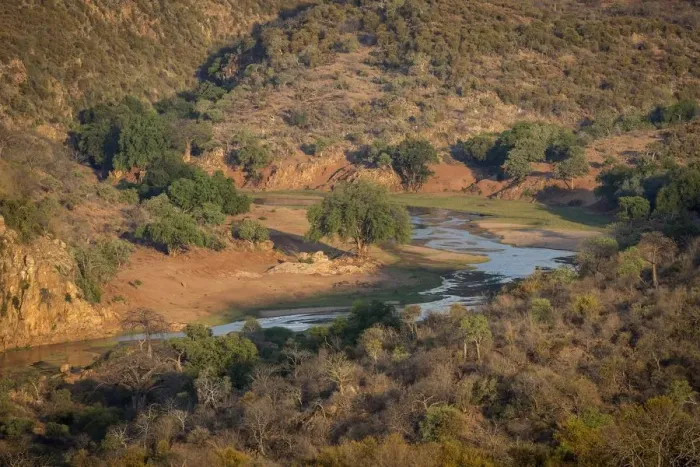 Framed Print : african, exterior views, landscape shot, river course, riverside, rural, south african Framed Print : african, exterior views, landscape shot, river course, riverside, rural, south african