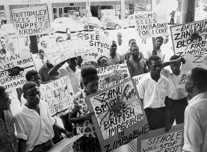 Framed Print : African Nationalist Demonstrate Framed Print : African Nationalist Demonstrate