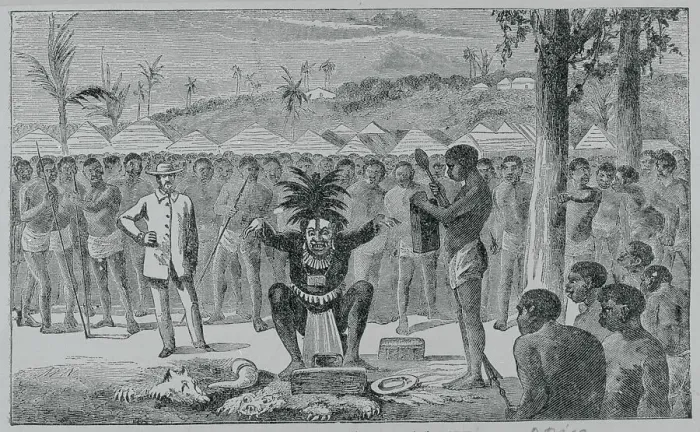 Framed Print : African Villagers at Witch Doctor Ceremony Framed Print : African Villagers at Witch Doctor Ceremony