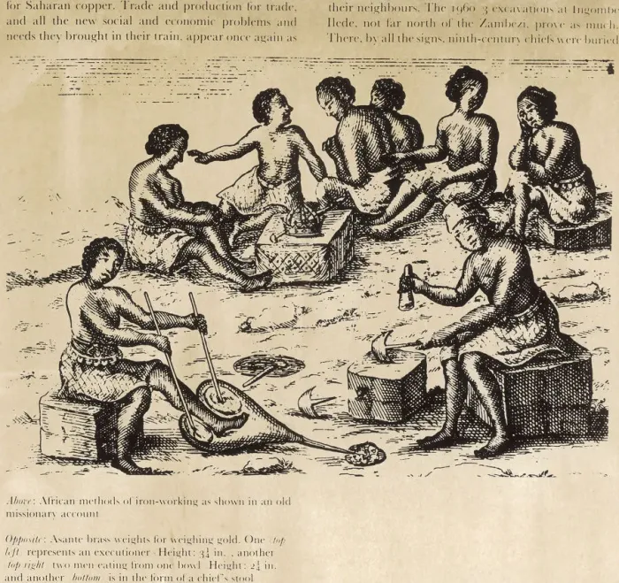 Framed Print : Africans Making Iron Framed Print : Africans Making Iron