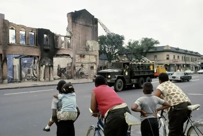 Framed Print : Aftermath Of Detroit Riots Framed Print : Aftermath Of Detroit Riots