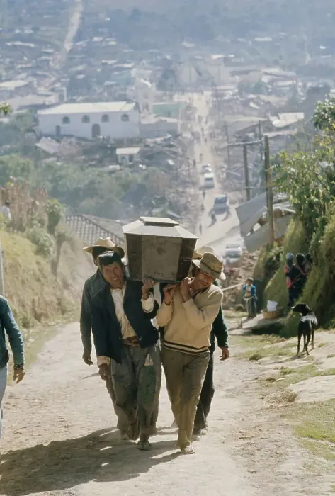 Framed Print : Aftermath Of Guatemala Earthquake