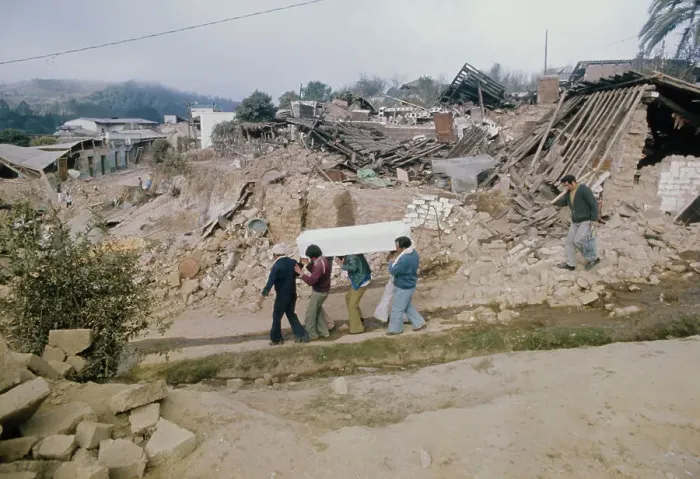 Framed Print : Aftermath Of Guatemala Earthquake Framed Print : Aftermath Of Guatemala Earthquake