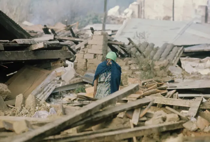 Framed Print : Aftermath Of Guatemala Earthquake