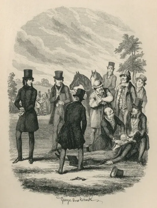 Framed Print : Aftermath of a Victorian duel Framed Print : Aftermath of a Victorian duel