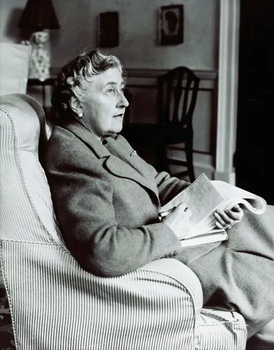 Framed Print : Agatha Christie Seated Framed Print : Agatha Christie Seated