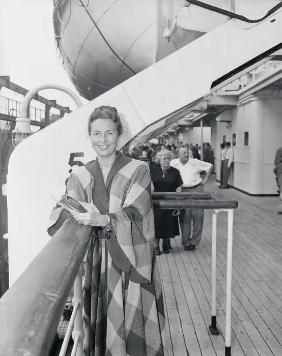 Framed Print : Agnes Moorhead on Cruise Ship Framed Print : Agnes Moorhead on Cruise Ship