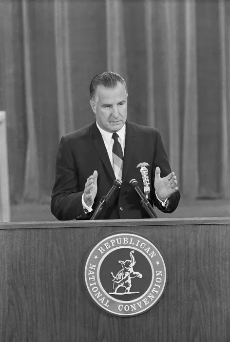 Framed Print : Agnew Nominating Nixon, Hand Up Framed Print : Agnew Nominating Nixon, Hand Up