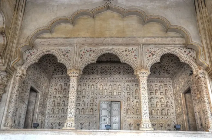 Framed Print : Agra Fort. Moghul architecture inside Agra Fort