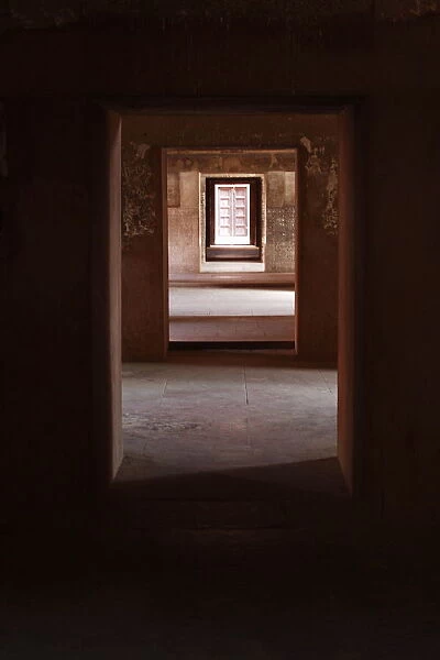 Agra Fort. Passageway at Agra Fort. Agra Fort is a UNESCO World Heritage
