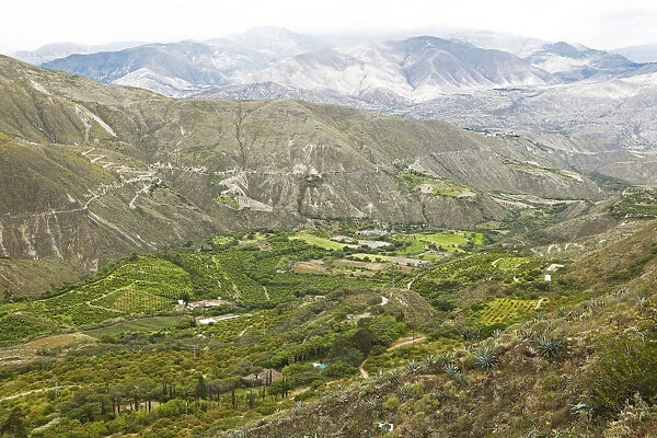 Agricultural landscape in the Chota Valley, Imbabura Province, Ecuador