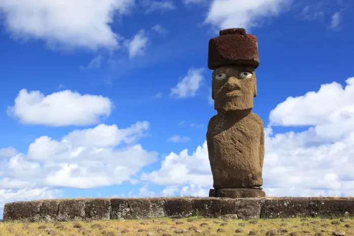 Framed Print : Ahu Ko Te Riku, Easter Island