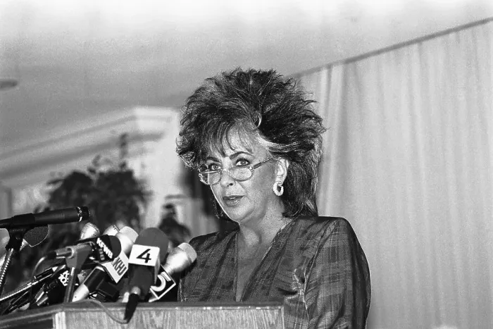 Framed Print : Aids Activist and Actress Liz Taylor Framed Print : Aids Activist and Actress Liz Taylor