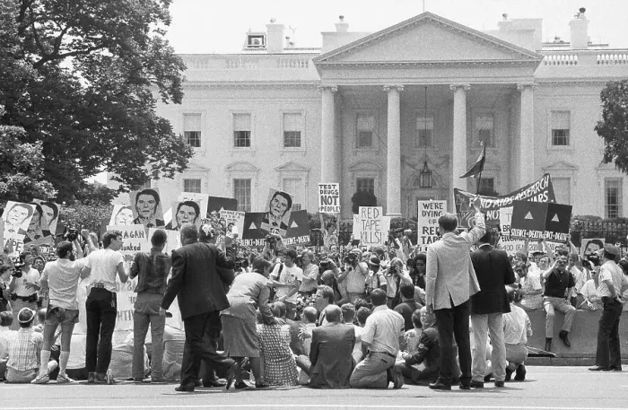 Framed Print : AIDS Demonstration at White House Framed Print : AIDS Demonstration at White House