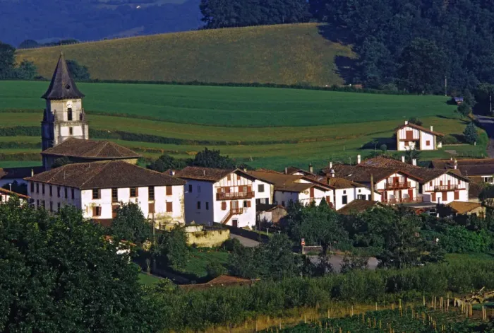 Framed Print : ainhoa, aquitaine, basque, buildings, day, europe, fields, france, houses, nobody Framed Print : ainhoa, aquitaine, basque, buildings, day, europe, fields, france, houses, nobody
