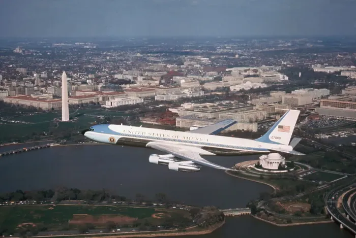 Framed Print : Air Force One in Flight Framed Print : Air Force One in Flight