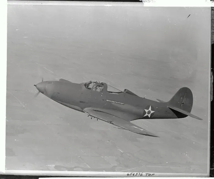 Framed Print : Us Air Force Plane P-39 Flying Over Land Framed Print : Us Air Force Plane P-39 Flying Over Land