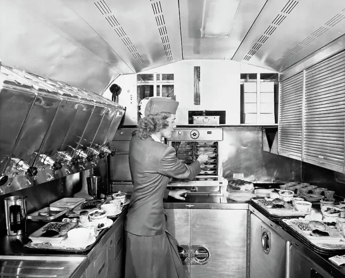 Framed Print : Air Hostess at Work Framed Print : Air Hostess at Work