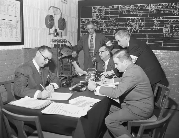 Framed Print : Air Raid Control Room Framed Print : Air Raid Control Room