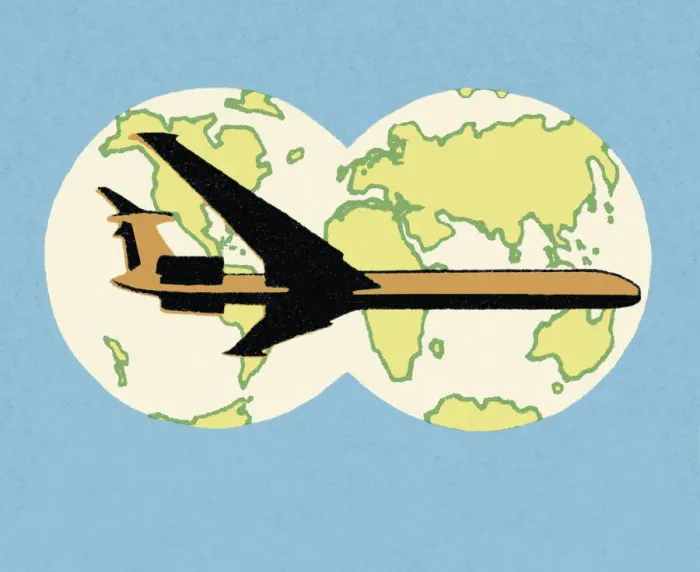 Framed Print : Air Travel Around the World Framed Print : Air Travel Around the World