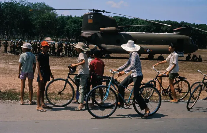 Framed Print : Airborne Troops Boarding Helicopters