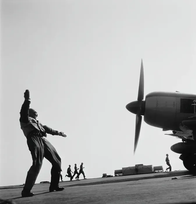 Framed Print : Aircraft On Carrier Framed Print : Aircraft On Carrier