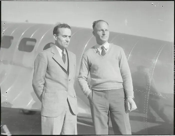 Framed Print : Airplane Designer and Engineer with Carrier Framed Print : Airplane Designer and Engineer with Carrier