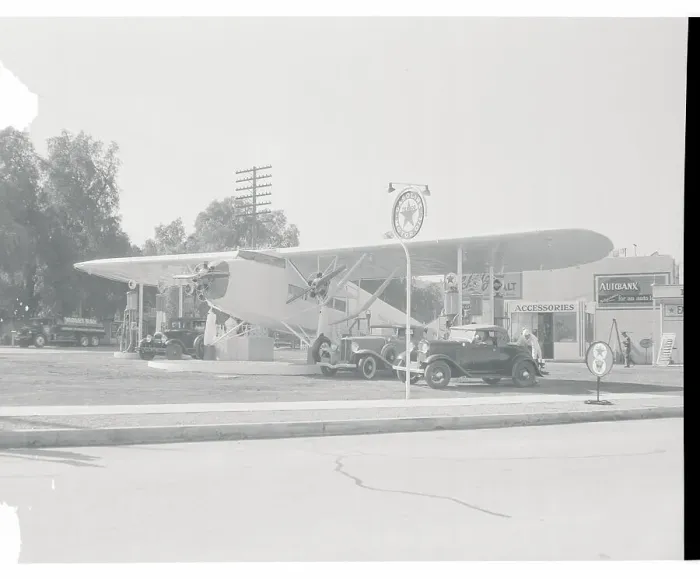 Framed Print : Airplane as a Gas Station Framed Print : Airplane as a Gas Station
