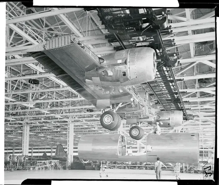 Framed Print : Airplane Parts Being Made