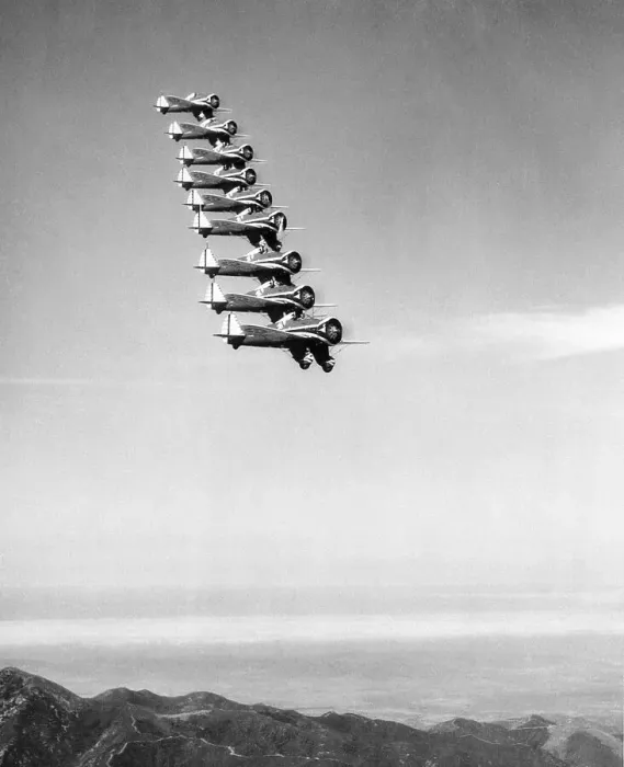 Framed Print : Airplanes Flying in Order Framed Print : Airplanes Flying in Order
