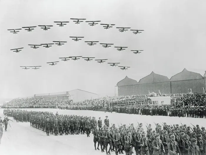 Framed Print : Airplanes and Soldiers During Italian Ceremony Framed Print : Airplanes and Soldiers During Italian Ceremony