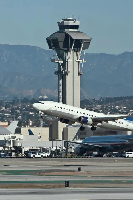 Framed Print : Airport Control Tower and Boeing 737 Framed Print : Airport Control Tower and Boeing 737