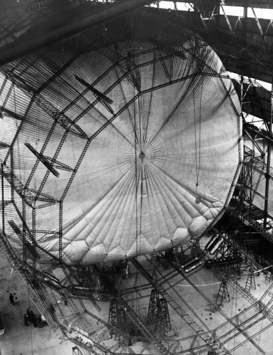 Framed Print : Airship Construction Framed Print : Airship Construction