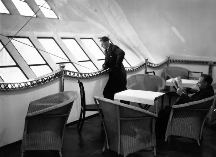 Framed Print : Airship Lounge Framed Print : Airship Lounge