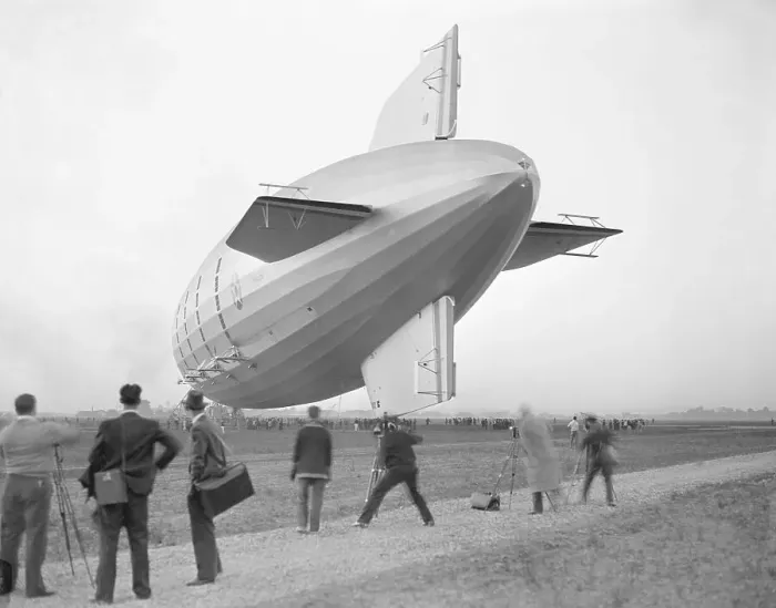 Framed Print : Airship Macon Near Hangar Framed Print : Airship Macon Near Hangar