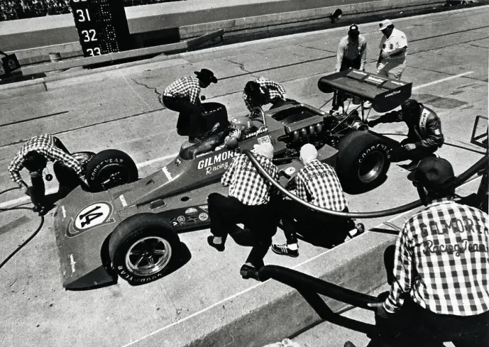 Framed Print : A.J. Foyt Coming In For Pitstop Framed Print : A.J. Foyt Coming In For Pitstop