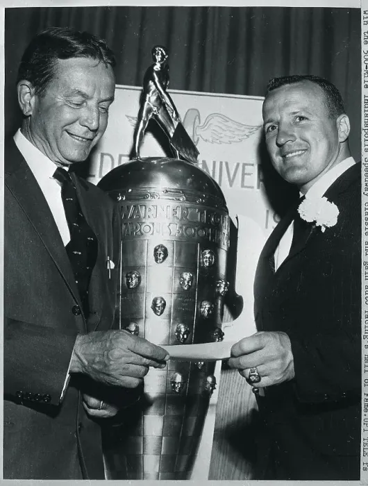 Framed Print : A.J. Foyt Presented With Check Framed Print : A.J. Foyt Presented With Check
