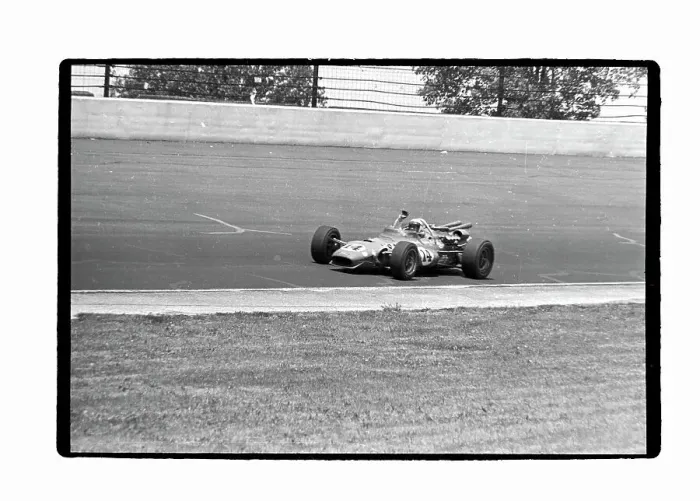 Framed Print : A.J. Foyt Waving From Race Car Framed Print : A.J. Foyt Waving From Race Car