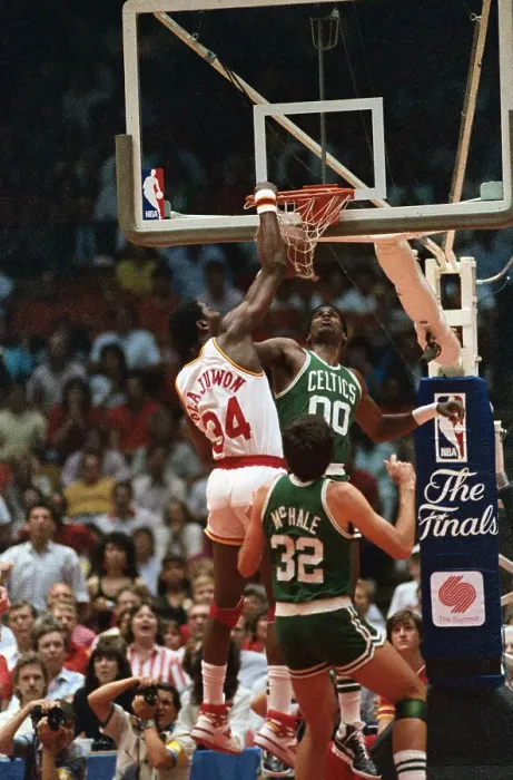 Framed Print : Akeem Olajuwon in Basketball Action Framed Print : Akeem Olajuwon in Basketball Action
