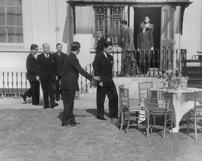 Framed Print : Akihito At London Garden Party Framed Print : Akihito At London Garden Party