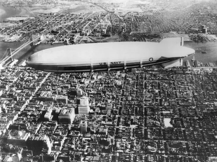 Framed Print : Akron Airship Framed Print : Akron Airship