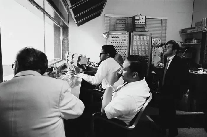 Framed Print : Al Bell (wearing glasses), Vice President of Stax Records Framed Print : Al Bell (wearing glasses), Vice President of Stax Records