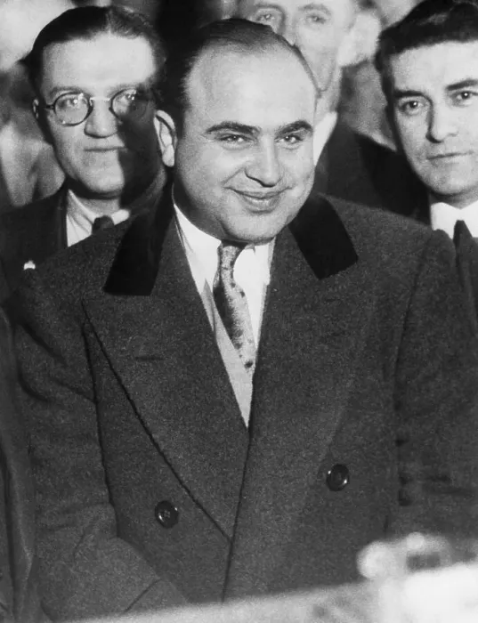 Framed Print : Al Capone. Smiling broadly and somewhat disdainfully Framed Print : Al Capone. Smiling broadly and somewhat disdainfully