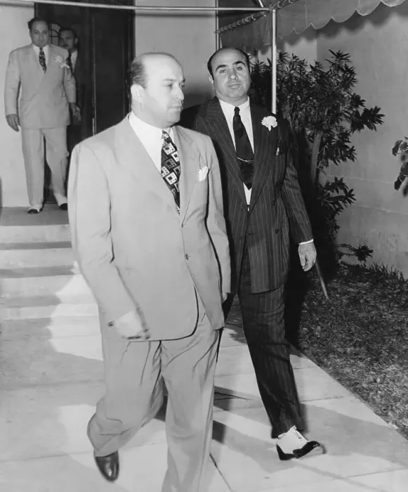 Framed Print : Al Capone and Escort Exiting Cathedral Framed Print : Al Capone and Escort Exiting Cathedral