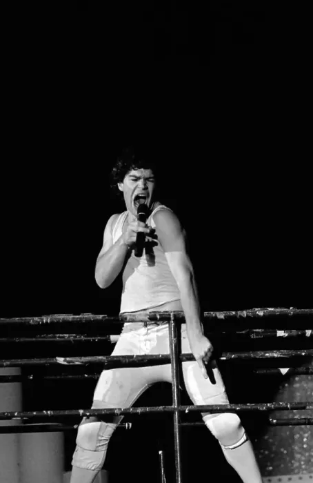 Framed Print : Al Franken Performing as Mick Jagger