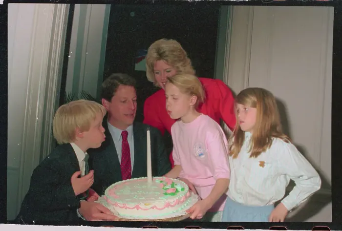 Framed Print : Al Gore at Birthday Party Framed Print : Al Gore at Birthday Party