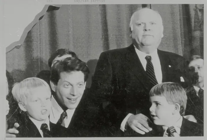 Framed Print : Al Gore Jr. and Son with Governor Ned McWherter and Grandson Framed Print : Al Gore Jr. and Son with Governor Ned McWherter and Grandson